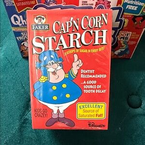 Cap'n Corn Starch Box popaganda Ron English figurine